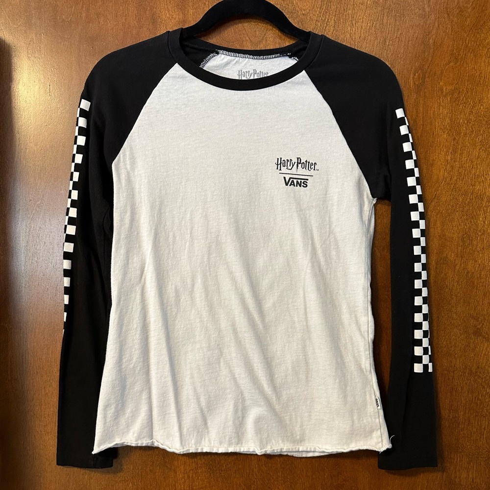 Vans X Harry Potter Black and White Long Sleeve Tee